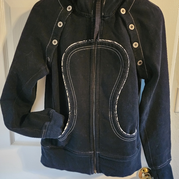 Lululemon Special Edition Convertible Full Zip Scuba Hoodie Sz 8 - Picture 4 of 10